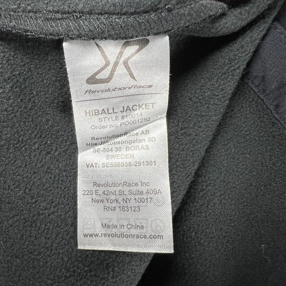 RevolutionRace Hiball Jacket Mens XL Black Softshell Hooded Outdoor Style 10014